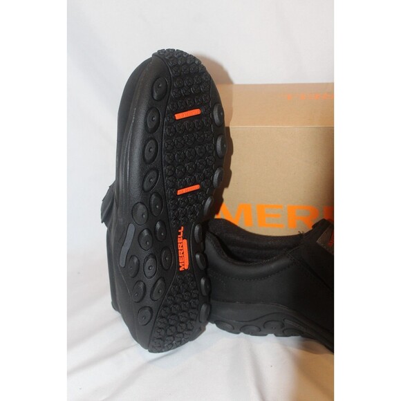 MERRELL MEN'S JUNGLE MOC LEATHER CT WORK SHOE SNEAKERS BLACK 9 NIB $135 - Picture 6 of 6